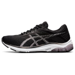 Asics Gel-Flux 6 patogūs, madingi, tinklelio imitacijos, žemo vir&scaron;utinio vir&scaron;utinio maratono bėgimo bateliai moterims, juodi, violetiniai 1012A734-009 36