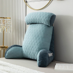Mink&scaron;ta pagalvė atlo&scaron;as prie lovos - Pagalvė kaklo, skaitymo ir juosmens atramai Armrest Cushion L75&times;H58CM (Comfort Edition)