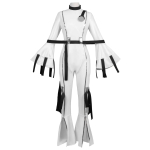 Anime Code Geass: Hangyaku No Lelouch Cosplay Kostiumai C.c. Cos kostiumas, baltas, prigludęs kombinezonas su žaliais perukais, pilnas komplektas 2XL 60-65kg smėlis