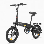 Elektrinis dviratis DYU A1F Pro 16 250W variklis 7.5AH Sulankstomas E-Dviratis Maksimalus nuotolis 60Km Apkrova 120Kg Juodas 36V 7.5AH juoda