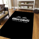 Vokietija Bohse Onkelz Kilimas svetainei miegamajam namų dekoravimui &Scaron;auni neslystanti plaunama grindų kilimėlis virtuvės kavos staliuko kilimėlis 120*160cm