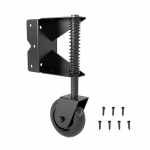 4 colių universalūs vartų ratukai Reguliuojamas spyruoklinis vartų atraminis ratukas Spyruokliniai vartų ratukai Aparatūra Lengva montuoti