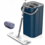 360&deg; besisukantis &scaron;luostė &scaron;lapiam ir sausam valymui plok&scaron;čia i&scaron;spaudžiama &scaron;luostė su kibiru stipri adsorbcija nepūkuojanti super dėmes valanti &scaron;luostė White