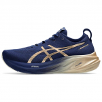 ASICS Gel-Nimbus 26 Platinum Blue Expanse Champagne Casual Running Shoes - Black 1011B946-400 40.5