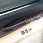 ABS Padengtas chromu, anglies pluo&scaron;to stiliaus automobilio durų rankenų traukimo dangtelio apdaila BMW 7 serijos F02 2009 - 2012 2013 2014 2015 730 740 745 750 Front Mahogany Style