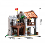 Gobricks MOC-212374 Lanko meistro poilsis (Pilies serija Nr. 1) Konstruktorių kaladėlės Žaislai Dovanos
