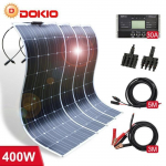 Saulės skydelis - Dokio - 400W - Pusiau lankstus - Monokristalinis - 18V/16V