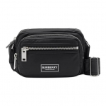 Burberry Poliruoto Metalo Detalės Nailoninė Pečių Rankinė Unisex Stiliaus Juoda Gift Bag Package(Basic Package+Original Carry Bag) juoda