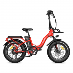 Elektrinis dviratis Fafrees F20 Max 500W variklis Sulankstomas elektrinis dviratis 48V 30AH 20 x4.0 padanga Suaugusiųjų E-bike Didžiausias greitis 45Km/h LCD ekranas raudona
