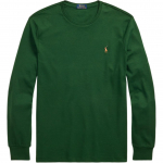Polo Ralph Lauren Classic Fit Laismi mink&scaron;tos medvilnės apvalios apykaklės ilgomis rankovėmis T-shirt Vyri&scaron;ki vir&scaron;utiniai drabužiai 710767629-045 S