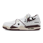 Nike Air Flight 89 Cushioning Slip Resistant Abrasion Resistant Low top Vintage Basketball Shoes Men's Brown White FQ8256-100(Team56-) 42