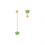 Swarovski Teddy serija Blizgantys me&scaron;kiuko auskarai Moteri&scaron;ki auskarai Žali 5642981 Box (Random Color)