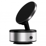 360&deg; Vakuuminis telefono laikiklis Siurbtukas Sulankstomas automobilinis telefono stovas Navigacinis stovas Metalinis 64x41mm Automobilio priedai sidabras