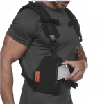 2025 Taktinė Techwear Atspindinti Ki&scaron;eninė Liemenė Vyri&scaron;ka Lauko Sporto Treniruočių Liemenė Reguliuojama Multifunkcinė Apranga One Size juoda