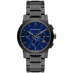 Burberry BU9365 Chronograph The City Pistoletinio metalo vyri&scaron;kas laikrodis 42mm juoda