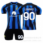 2324 Inter Milan Namų Nr. 90 Lukaku 10 Lautaro 23 Barrera Futbolo mar&scaron;kinėlių rinkinys 26#