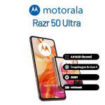 Motorola Moto Razr 50 Ultra i&scaron;manusis telefonas palaiko Nano-SIM+eSIM, Visi&scaron;kai naujas 256GB oranžinė