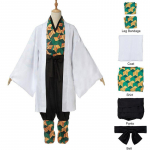 Eleganti&scaron;kas Demon Slayer Kimetsu No Yaiba Sabito Cosplay Kostiumas Auk&scaron;tos Kokybės Pilnas Rinkinys Vakarėliams Sabito Costume,2XL white