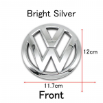 Naujas 2026 m. VW Polo 2011 2012 2013 m. 120 mm 110 mm Automobilio logotipas Emblema Variklio dangtis Priekinė Galinė Uodegos ženkliukas Galinis ženklelis Pakeitimo priedai 6R0 853 600A NL9 gray