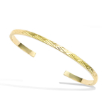 Les Tr&eacute;sors De Lily [Q6821] - Bracelet Plaqu&eacute; Or 'Cl&eacute;opatra' dor&eacute; - 58 mm- 3 mm