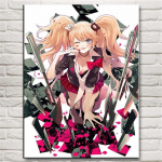 Deimantinis paveikslas Desperate Girl Junko Enoshima Anime &bdquo;pasidaryk pats&ldquo; deimantinis siuvinėjimas kryželiu mozaika Rankų darbo svetainės mergaitės kambario dekoras Full Round 20x30CM