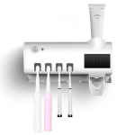 3 viename UV &scaron;viesos dantų &scaron;epetėlio sterilizatorius Automatinis dantų pastos i&scaron;spaudimo dozatorius I&scaron;manusis dantų &scaron;epetėlio laikiklis Dantų pastos organizatorius Vonios rinkinys Saulės energija UV Toothbrush Holder
