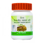 Shilajit Rasayan Vati, Mumiyo(120 tablečių, 300 mg), Shilajeet Rasayan Vati, Patanjali