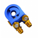 Aliuminio AN10 ALYVOS AU&Scaron;INIMO ADAPTERIS SANDWICH TURBO SU termostatu ir montavimu 3/4-16 UNF,M20*1.5 mėlyna