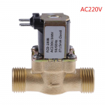 G1/2'' žalvarinis elektrinis solenoidinis vožtuvas nuolatinės srovės 12V 24V AC220V saulės vandens &scaron;ildytuvui