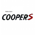 1 vnt. 3D metalinis S logotipas priekinių grotelių emblema SD ženklelis automobilio galinio galinio buferio bagažinės lipdukas, skirtas Cooper S logotipui F55 F56 F60 R55 R56 R60