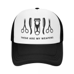 &Scaron;auni Kirpyklos Ginklo Trucker Kepuraitė WoUnisex Unisex Individualizuojama Reguliuojama Suaugusiųjų Kirpėjo Kirpyklos Beisbolo Kepuraitė Pavasario Snapback Kepurės Trucker Hat