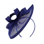 Bowknot Decor Elegant Fascinator kepurė su plaukų lanku Sweet Noble Dekoratyvinė nuo kritimo retro imitacija Lininė vestuvinė skrybėlė Plaukų aksesuarai