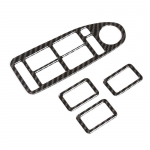 BMW 5 serijos E39 1996 1997 1998 1999 2000 2001 2002 2003 Anglies tekstūros Automobilio lango pakėlimo jungiklio mygtukų skydelis Apsauginis Carbon Texture black