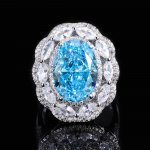 Madingi 18K paauksuoti 10 x 14 mm puo&scaron;nūs ry&scaron;kių briaunų brangakmenio žiedas jubiliejaus proga 925 sterlingų sidabro puikūs papuo&scaron;alai 9
