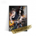Guitar Star Akvarelinė fotografija Menas Grafikas Aliejinė tapyba Plakatas Roko muzikos legendų baras 21cm&times;30cm NoFrame