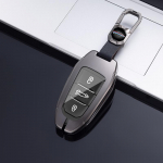 Metalinis automobilio rakto dėklas, skirtas Peugeot 207 3008 208 308 2008 307 508 5008 407 301 206 pilka spalva