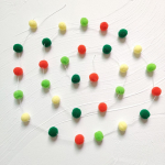 &bdquo;Pasidaryk pats&ldquo; &bdquo;Macaron&ldquo; spalvos veltinio rutulinė virvelė vaikų kambario palapinės dekoras &bdquo;Pompom&ldquo; plaukų rutulys pakabinamas pakabukas, gimtadienio dekoras