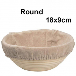 Rotango duonai atsparus krep&scaron;elis Natūralus ovalus rotango pintos te&scaron;los fermentacijos duonos krep&scaron;elis Round 18X9