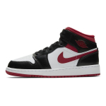 Air Jordan 1 Mid GS Juodi Gym Red Vaikams Sportbačiai Balti DJ4695-122 38.5