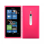 Atnaujintas Nokia Lumia 800 3G WIFI GPS 8MP kamera mobilusis telefonas su 1 SIM No charger rožinė