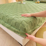 &Scaron;ilta patalynė Taff Velvet Fleece Patalynė Koralų vilnos paklodė su elastine juostele patalynė čiužinio apsauga(Nėra pagalvės užvalkalo)