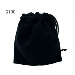 100 vnt. juodo aksomo rai&scaron;telių mai&scaron;elis papuo&scaron;alai saldainiai