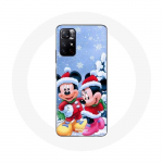 Coque pour Xiaomi Redmi Note 11s 5G le jour de No&euml;l Mickey Mouse et Minnie Mouse