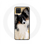 Coque pour Samsung Galaxy A22 4G &Eacute;pagneul nain continental papillon Race de chiens