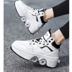 Transformeriniai batai 6&ndash;15 metų keturių ratų transformuojantys riedučiai gali vaik&scaron;čioti ir čiuožyklos Mergaičių mafijos batai 40