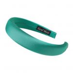 Paauk&scaron;tinto dizaino plaukų lankelis, vientisos spalvos platus galvos lankelis, &scaron;velnaus prisilietimo kempinė, universalūs plaukų aksesuarai mėlyna