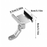 Lauko motociklo vairo mobiliojo telefono laikiklis Universalus motorolerio telefono spaustukas transporto priemonės telefono navigacijos laikiklis Mirror Holder juoda