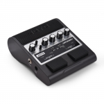 JOYO Elektrinės Gitaros Garsiakalbis Ne&scaron;iojamas Gitaros Efektorius Stiprintuvas 2x4W Dvigubas Kanalas Dvigubas Efektų Pedalas US Plug juoda