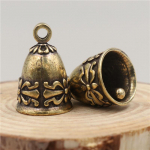 Varpelio pakabukas &bdquo;Jingle Bell&ldquo; žalvarinis senovinis raktų pakabukas, skirtas dovanų dekoravimui, pakabinamam ornamentui