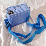 Creative Storage Box Crossbody Lanyard Silikoninis telefono apvalkalas, skirtas iPhone 11 12 13 14 15 16 Pro Max Juokingas, atsparus smūgiams mink&scaron;tas dangtelis iPhone 15 Pro Max